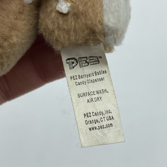 Vintage Y2K Pez Dispenser Fuzzy Bunny Rabbit Dangly Keychain - Picture 5 of 8